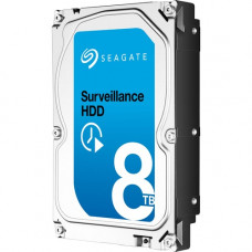 Seagate SkyHawk ST8000VX004 8 TB Hard Drive - 3.5" Internal - SATA (SATA/600) - Video Surveillance System, Network Video Recorder Device Supported ST8000VX004