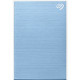 Seagate One Touch STKB1000402 1 TB Portable Hard Drive - 2.5" External - Light Blue - USB 3.0 - 2 Year Warranty STKB1000402