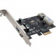 SYBA Multimedia USB 3.0 Type-C PCI-E Card - PCI Express x1 - Plug-in Card - 2 USB Port(s) - 2 USB 3.1 Port(s) - PC SY-PEX20203