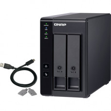 QNAP 2 Bay USB Type-C Direct Attached Storage with Hardware RAID - 2 x HDD Supported - 2 x SSD Supported - Serial ATA/600 Controller - RAID Supported 0, 1, JBOD - 2 x Total Bays - 2 x 2.5"/3.5" Bay - 1 USB Port(s) - - CIFS/SMB - Desktop - TAA Co