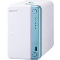 QNAP TS-251D-4G SAN/NAS Storage System - Intel Celeron J4025 Dual-core (2 Core) 2 GHz - 2 x HDD Supported - 0 x HDD Installed - 2 x SSD Supported - 0 x SSD Installed - 2 Boot Drive(s) - 4 GB RAM DDR4 SDRAM - Serial ATA/600 Controller - RAID Supported JBOD