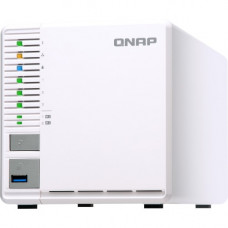 QNAP TS-351-4G SAN/NAS Storage System - Intel Celeron J1800 Dual-core (2 Core) 2.41 GHz - 3 x HDD Supported - 3 x SSD Supported - 4 GB RAM DDR3L SDRAM - Serial ATA/600 Controller - RAID Supported 0, 1, 5, Hot Spare, JBOD - 3 x Total Bays - 3 x 2.5"/3
