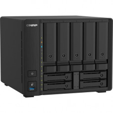 QNAP Compact 9-bay NAS with 10GbE SFP+ and 2.5GbE for Smoother File Applications - Annapurna Labs Alpine AL-324 Quad-core (4 Core) 1.70 GHz - 5 x HDD Supported - 0 x HDD Installed - 9 x SSD Supported - 0 x SSD Installed - 4 GB RAM DDR4 SDRAM - Serial ATA/