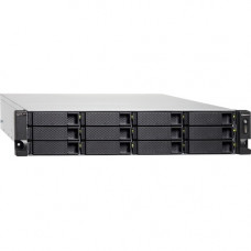 QNAP TS-h1283XU-RP-E2236-128G SAN/NAS Storage System - Intel Xeon E-2236 Hexa-core (6 Core) 3.40 GHz - 12 x HDD Supported - 0 x HDD Installed - 12 x SSD Supported - 0 x SSD Installed - 128 GB RAM DDR4 SDRAM - Serial ATA/600 Controller - 12 x Total Bays - 