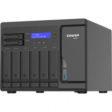 QNAP Cost-effective Intel Xeon D desktop QuTS Hero NAS with Quad-port 2.5GbE - Intel Xeon Quad-core (4 Core) 2.60 GHz - 8 x HDD Supported - 0 x HDD Installed - 8 x SSD Supported - 0 x SSD Installed - 16 GB RAM DDR4 SDRAM - Serial ATA/600 Controller - RAID