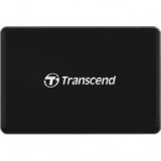 Transcend RDC8 Flash Reader - CompactFlash, microSD, TransFlash, microSDHC, microSDXC, SD, SDHC, SDXC, Memory Stick, CompactFlash (UDMA7) - USB 3.1 Type CExternal - 1 Pack TS-RDC8K2