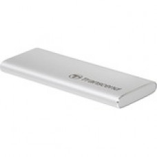 Transcend ESD240C 120 GB Solid State Drive - SATA - External - Portable - USB 3.1 Type C - Silver TS120GESD240C