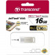 Transcend 16GB JetFlash 850 USB 3.1 On-The-Go Flash Drive - 16 GB - USB 3.1 - Silver TS16GJF850S
