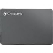 Transcend StoreJet 25C3 1 TB Hard Drive - SATA - 2.5" Drive - External - Portable - USB 3.0 - Iron Gray TS1TSJ25C3N