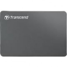 Transcend StoreJet 25C3 1 TB Hard Drive - SATA - 2.5" Drive - External - Portable - USB 3.0 - Iron Gray TS1TSJ25C3N