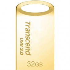 Transcend 32GB JetFlash 710 USB 3.0 Flash Drive - 32 GB - USB 3.0 - Gold - Ergonomic, Dust Resistant, Shock Resistant, Water Resistant TS32GJF710G