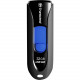 Transcend 32GB JetFlash 790 USB 3.0 Flash Drive - 32 GB - USB 3.0 - Black, Blue - Retractable, Capless TS32GJF790K