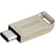Transcend 32GB JetFlash 850 USB 3.1 On-The-Go Flash Drive - 32 GB - USB 3.1 - Silver TS32GJF850S