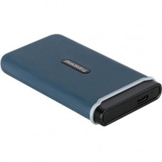 Transcend ESD350C 480 GB Solid State Drive - PCI Express - External - Portable - Navy Blue - USB 3.1 Type C - 3 Year Warranty TS480GESD350C