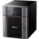 Buffalo TeraStation TS6400DN 16TB Desktop NAS Hard Drives Included - Intel Atom C3538 Quad-core (4 Core) 2.10 GHz - 4 x HDD Supported - 4 x HDD Installed - 16 TB Installed HDD Capacity - 8 GB RAM DDR4 SDRAM - Serial ATA/600 Controller - RAID Supported 0, 