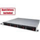 Buffalo TeraStation TS6400RN SAN/NAS Storage System - Intel Atom C3538 Quad-core (4 Core) 2.10 GHz - 4 x HDD Supported - 2 x HDD Installed - 16 TB Installed HDD Capacity - 8 GB RAM DDR4 SDRAM - Serial ATA/600 Controller - RAID Supported 0, 1, 5, 6, 10 - 4