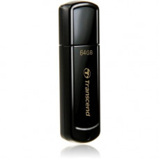 Transcend 64GB JetFlash 350 USB 2.0 Flash Drive - 64 GB - USB 2.0 - 15 MB/s Read Speed - 11 MB/s Write Speed - Black TS64GJF350