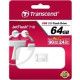 Transcend JetFlash 710 USB 3.0 Flash Drive - 64 GB - USB 3.0 - Silver - Ergonomic, Dust Resistant, Shock Resistant, Water Resistant TS64GJF710S