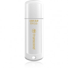 Transcend 64GB JetFlash 730 USB 3.0 Flash Drive - 64 GB - USB 3.0 - White TS64GJF730