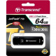 Transcend 64GB JetFlash 750 USB 3.0 Flash Drive - 64 GB - USB 3.0 - Black - Lightweight, Compact TS64GJF750K