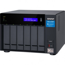 QNAP TVS-672XT-I5-8G SAN/NAS/DAS Storage System - 1 x Intel Core i5 i5-8400T Hexa-core (6 Core) 1.70 GHz - 6 x HDD Supported - 0 x HDD Installed - 6 x SSD Supported - 0 x SSD Installed - 8 GB RAM DDR4 SDRAM - Serial ATA/600 Controller - RAID Supported 0, 