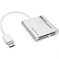 Tripp Lite USB 3.0 SuperSpeed Multi-Drive Memory Card Reader/Writer Aluminum 5Gbps - SD, SDHC, SDXC, Reduced Size MultiMediaCard (MMC), MMCmobile, MMCplus, microSD, microSDHC, TransFlash, CompactFlash Type I, CompactFlash Type II, ... - USB 3.0External&qu