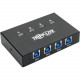 Tripp Lite 4-Port USB 3.0 Peripheral Sharing Switch - SuperSpeed - USB - External - 4 USB Port(s) - 4 USB 3.0 Port(s) U359-004