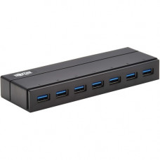 Tripp Lite 7-Port USB-A Mini Hub - USB 3.2 Gen 1, International Plug Adapters - USB 3.2 (Gen 1) Type A - Portable - 7 USB Port(s) U360-007-INT