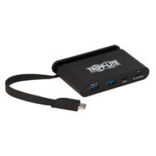 Tripp Lite U460-T04-2A2C-1 USB 3.1 C Hub, 5 Gbps, Black - USB Type C - External - 4 USB Port(s) - 4 USB 3.1 Port(s) - UASP Support - PC, Mac U460-T04-2A2C-1