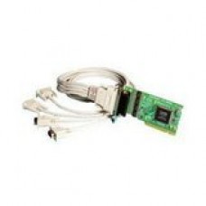 Brainboxes 4 Port RS-232 Universal low-profile Multiport Serial Adapter - Universal PCI - 4 x DB-9 RS-232 Serial Via Cable - Half-length Plug-in Card - RoHS, WEEE Compliance UC-260-001