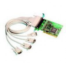 Brainboxes 4 Port RS-232 Universal Multiport Serial Adapter - Universal PCI - 4 x DB-9 RS-232 Serial Via Cable - Plug-in Card - RoHS Compliance UC-268-001