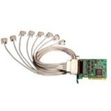 Brainboxes 8 Port RS232 PCI Serial Port Card DB25 - Universal PCI - 8 x DB-25 RS-232 Serial Via Cable - Plug-in Card UC-275