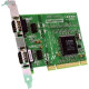 Brainboxes 2 Port RS232 PCI Serial Card with max 230,400 Baud Rate - Full-height Plug-in Card - PCI 3.0 - PC - 2 x Number of Serial Ports External - TAA Compliant - RoHS, WEEE Compliance UC-607