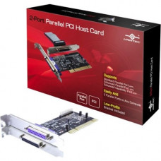 Vantec 2-Port Parallel PCI Host Card - 1 Pack - Low-profile Plug-in Card - PCI - PC UGT-PC20PL