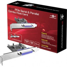 Vantec 2S1P PCIe Serial & Parallel Combo Host Card - Low-profile Plug-in Card - PCI Express - PC UGT-PCE2S1P