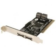 Vantec UGT-ST310R 6-port Serial ATA Controller - Serial ATA/150 - PCI - Plug-in Card - RAID Supported - 0, 1, 5, 0+1, JBOD RAID Level - 6 Total SATA Port(s) - 4 SATA Port(s) Internal UGT-ST310R