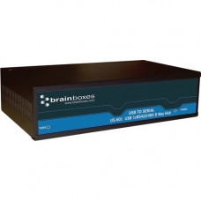 Brainboxes 8 Port RS422/485 USB to Serial Multi Drop Hub - External - USB Type B - PC, Linux, Mac - 8 x Number of Serial Ports External - TAA Compliant US-601