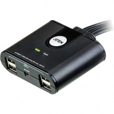 ATEN 4-Port USB Peripheral Sharing Device - USB - External - 9 USB Port(s) - 9 USB 2.0 Port(s) - RoHS, WEEE Compliance US424