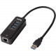 Plugable Built-in 10/100/1000 GIG-E LAN Network Adapter, USB 2.0 backwards compatibility - USB - External - 3 USB Port(s) - 1 Network (RJ-45) Port(s) - 3 USB 3.0 Port(s) - Linux, Mac, PC USB3-HUB3ME