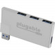Plugable Rotating 4-Port USB 3.0 Portable Bus Powered Hub - USB - External - 4 USB Port(s) - 4 USB 3.0 Port(s) - PC, Mac, Linux USB3-HUB4R