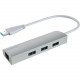 DIAMOND 3-Port USB 3.0 SuperSpeed Hub and Ethernet Adapter - USB - External - 3 USB Port(s) - 1 Network (RJ-45) Port(s) - 3 USB 3.0 Port(s) - PC, Mac USB303HE