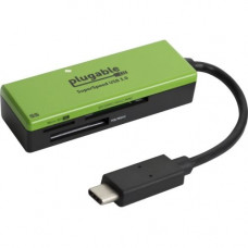 Plugable USB Type-C Flash Memory Card Reader - SD, SDHC, SDXC, microSD, microSDHC, microSDXC, Memory Stick, Memory Stick PRO, Memory Stick Duo, Memory Stick PRO Duo, Memory Stick XC - USB Type C1 Pack USBC-FLASH3