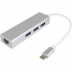 DIAMOND USB/Ethernet Combo Hub - External - 3 USB Port(s) - 1 Network (RJ-45) Port(s) - 3 USB 3.0 Port(s) - Mac, Chrome OS USBCAHE
