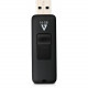 V7 16GB USB 2.0 Flash Drive - With Retractable USB Connector - 16 GB - USB 2.0 - Black VF216GAR-3N