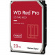 Western Digital WD Red Pro WD201KFGX 20 TB Hard Drive - 3.5" Internal - SATA (SATA/600) - Conventional Magnetic Recording (CMR) Method - Server, Storage System Device Supported - 7200rpm - 300 TB TBW - 5 Year Warranty WD201KFGX