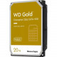 Western Digital Gold WD201KRYZ 20 TB Hard Drive - 3.5" Internal - SATA (SATA/600) - Conventional Magnetic Recording (CMR) Method - Server, Storage System Device Supported - 7200rpm - 5 Year Warranty WD201KRYZ
