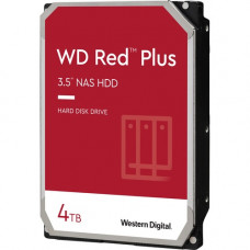 Western Digital WD Red Plus WD40EFZX 4 TB Hard Drive - 3.5" Internal - SATA (SATA/600) - Conventional Magnetic Recording (CMR) Method - Storage System Device Supported - 5400rpm WD40EFZX