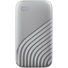 Western Digital WD My Passport WDBAGF0010BSL-WESN 1 TB Portable Solid State Drive - External - Silver - Desktop PC, MAC Device Supported - USB 3.2 (Gen 1) Type C - 256-bit Encryption Standard WDBAGF0010BSL-WESN