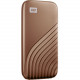 Western Digital SanDisk My Passport WDBAGF0020BGD-WESN 2 TB Portable Solid State Drive - External - Gold - Desktop PC Device Supported - USB 3.2 (Gen 2) Type C - 1050 MB/s Maximum Read Transfer Rate - 256-bit Encryption Standard WDBAGF0020BGD-WESN