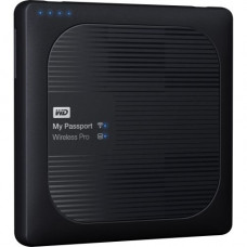 Western Digital WD 1TB My Passport Wireless Pro Portable External Hard Drive - WiFi AC, SD, USB 3.0 - Wireless LAN - USB 3.0 - 256 MB Buffer - Black WDBVPL0010BBK-NESN